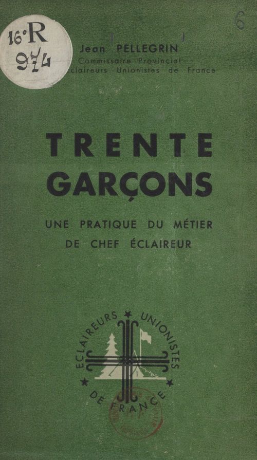 ebook cover of Trente garçons, by Jean Pellegrin
