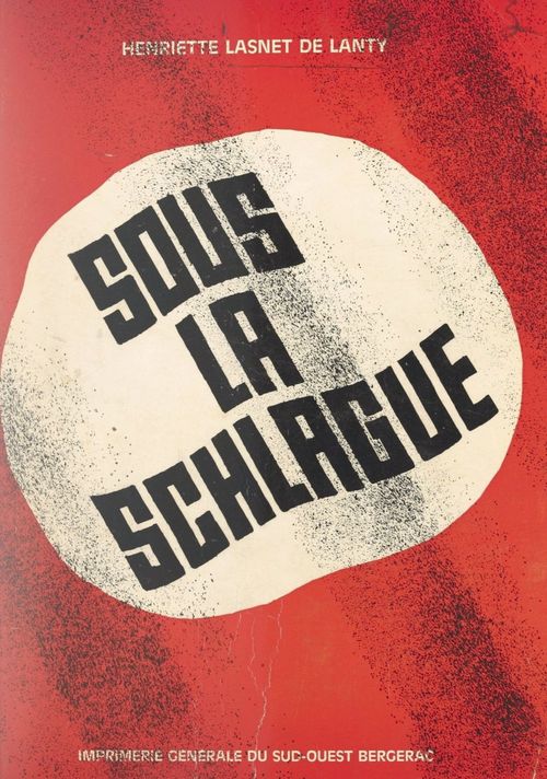 ebook cover of Sous la schlague, by Henriette Lasnet De Lanty