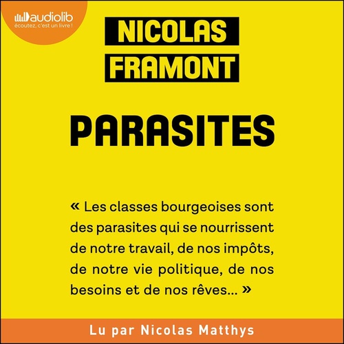 audiobook cover of Parasites, by Nicolas FRAMONT