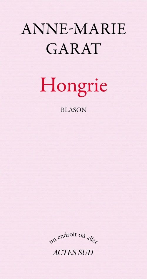 ebook cover of Hongrie, by Anne-Marie Garat