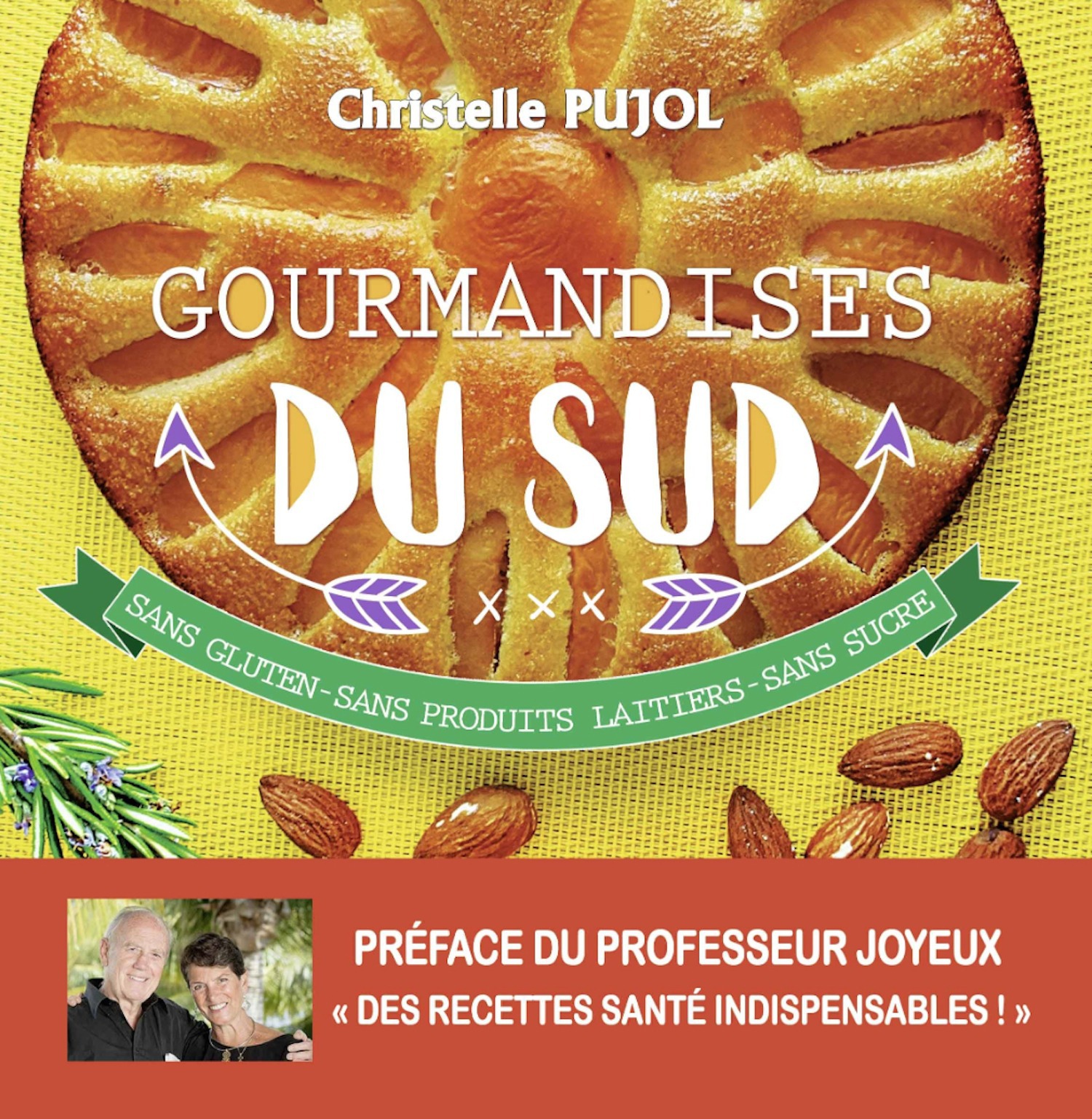 Couverture ebook de Gourmandises du Sud - Sans gluten - sans produits laitiers - sans sucre, de Christelle Pujol