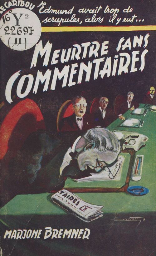 Couverture ebook de Meurtres sans commentaires, de Marjorie Bremner