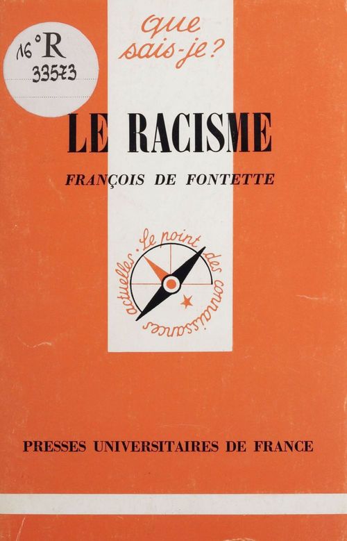 Couverture ebook de Le Racisme, de François de Fontette