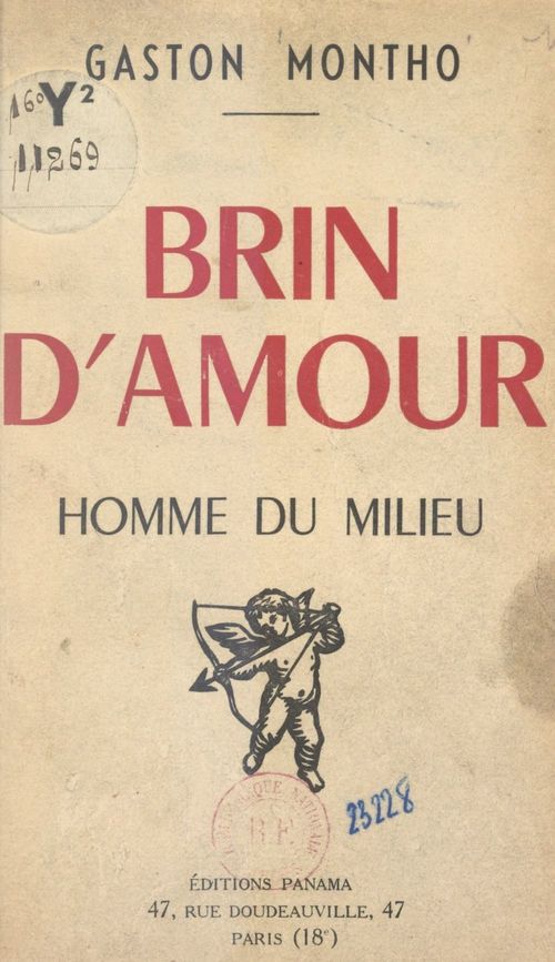 ebook cover of Brin d'amour, by Gaston Montho
