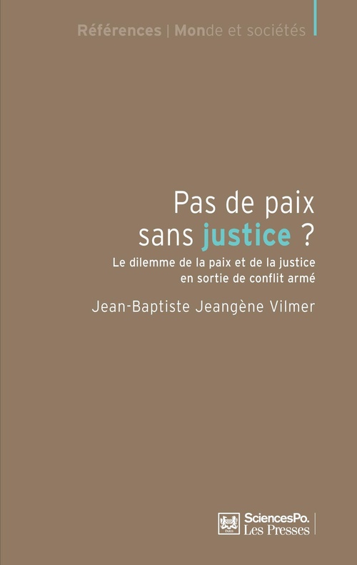 ebook cover of Pas de paix sans justice, by Jean-Baptiste Jeangène Vilmer