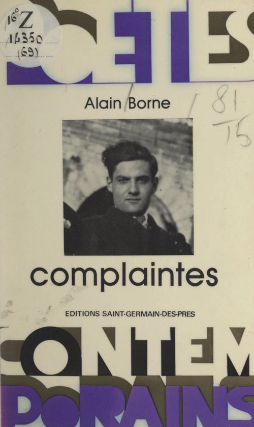 ebook cover of Complaintes, by Alain Borne