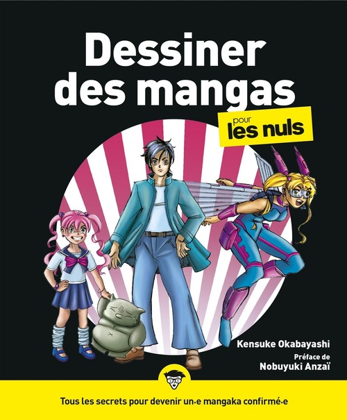 Couverture ebook de Dessiner des mangas pour les nuls NE, de Kensuke Okabayashi