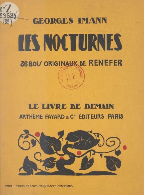 ebook cover of Les nocturnes, by Georges Imann
