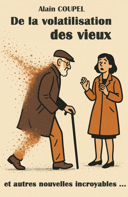 Couverture ebook de De la volatilisation des vieux, de Alain Coupel