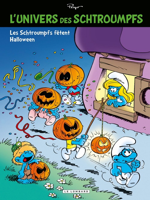 Couverture ebook de L'Univers des Schtroumpfs - Tome 5 - Les Schtroumpfs fêtent Halloween, de Peyo