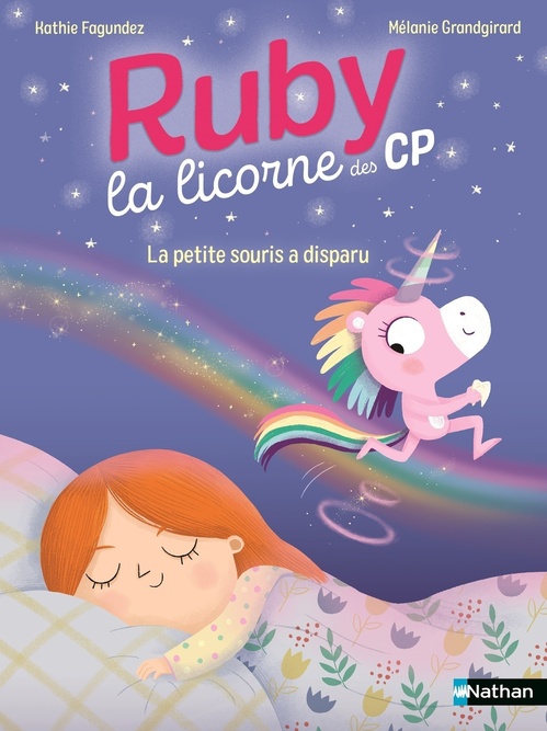 Couverture ebook de Ruby la licorne des CP - La petite souris a disparu, de Kathie Fagundez
