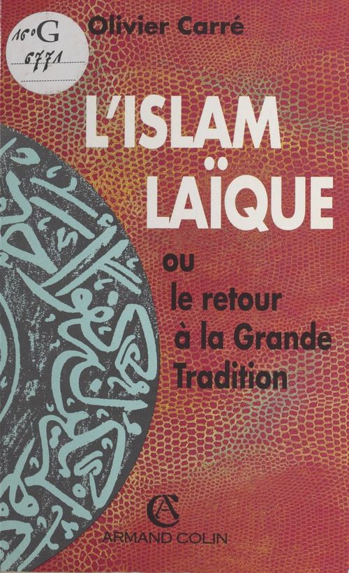 Couverture ebook de L'Islam laïque, de Olivier Carré
