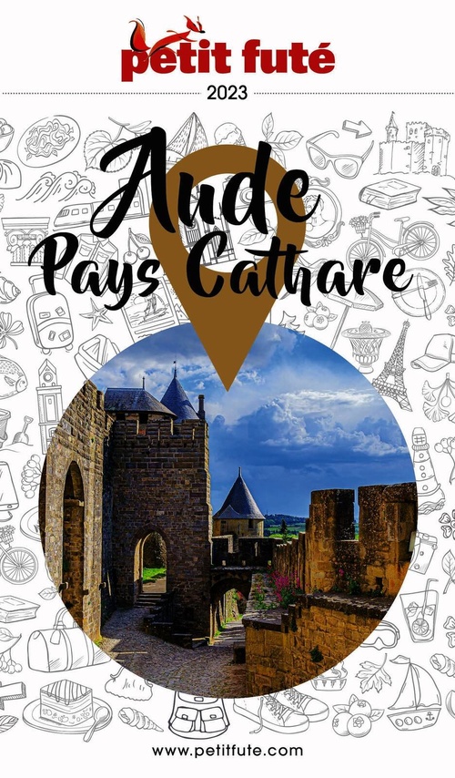 Couverture ebook de AUDE - PAYS CATHARE 2023 Petit Futé, de Collectif petit futé