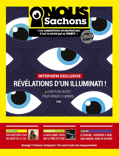 ebook cover of Nous sachons - Le compte culte " Complots faciles " devient un livre satirique, by Dimitri Halby