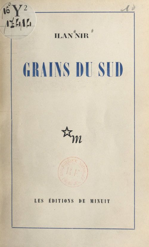 Couverture ebook de Grains du Sud, de Ilan Nir