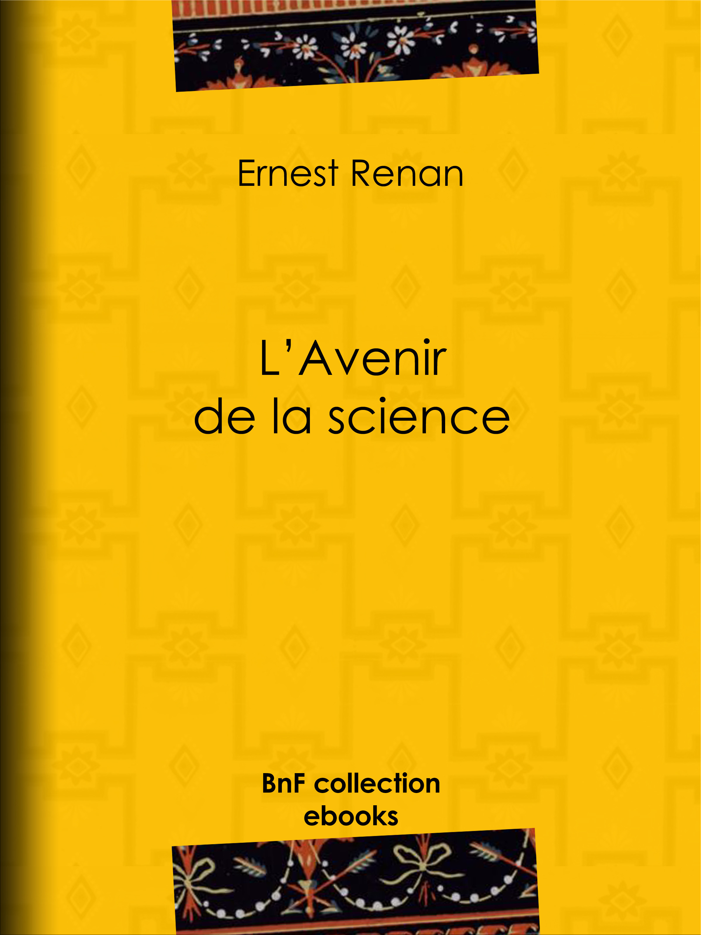 Couverture ebook de L'avenir de la science, de Ernest Renan
