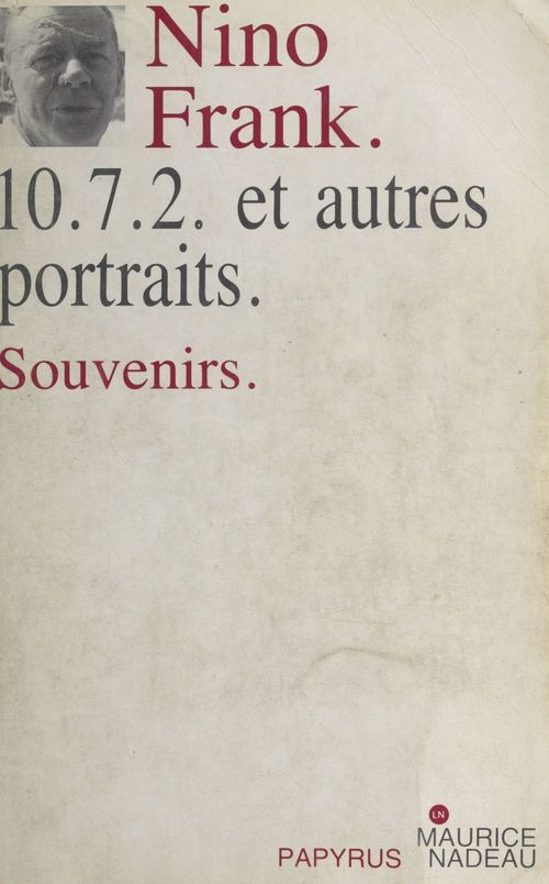 Couverture ebook de 10, 7, 2 et autres portraits, de Nino Frank