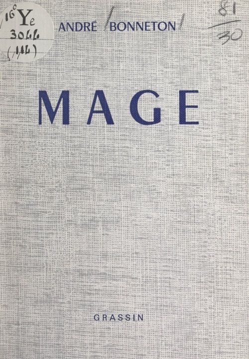 ebook cover of Mage, by Andre Bonneton