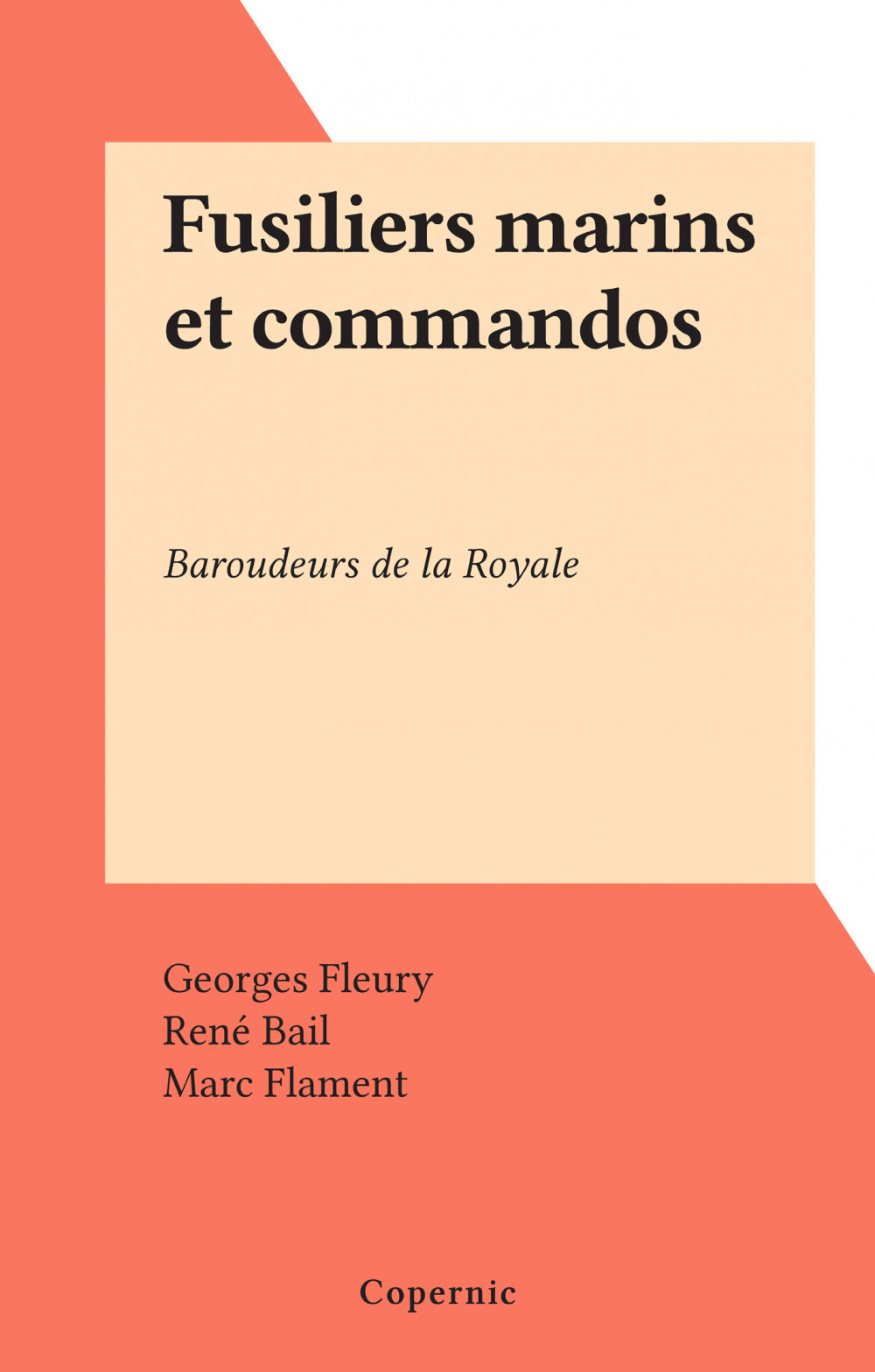 ebook cover of Fusiliers marins et commandos, by Georges Fleury
