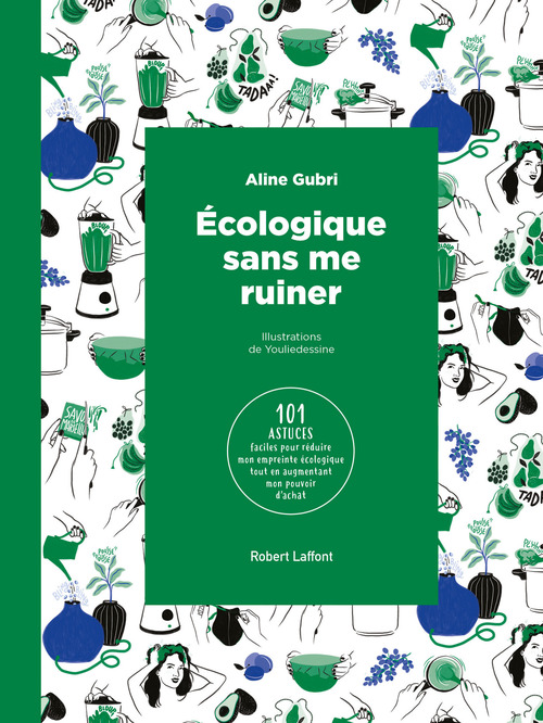Couverture ebook de Écologique sans me ruiner, de Aline Gubri, Youliedessine