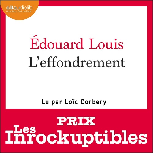audiobook cover of L'Effondrement, by Edouard Louis
