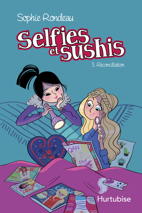 Couverture ebook de Selfies et sushis T3 - Réconciliation, de Rondeau Sophie