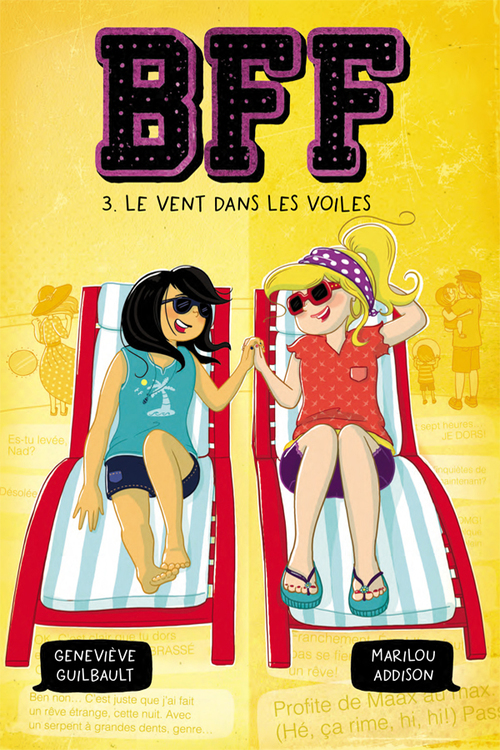 ebook cover of BFF - Le vent dans les voiles, by Marilou Addison, Geneviève Guilbault