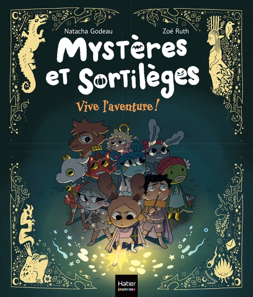 Couverture ebook de Mystères et sortilèges - Vive l'aventure !, de Natacha Godeau