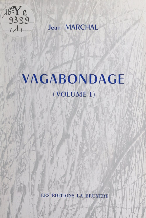 Couverture ebook de Vagabondage (1), de Jean Marchal