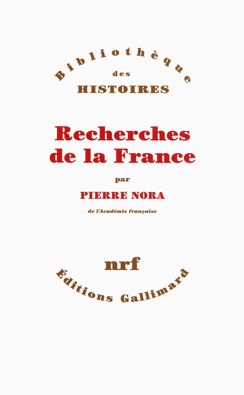 ebook cover of Recherches de la France, by Pierre Nora