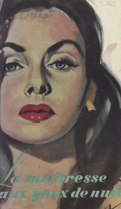 Couverture ebook de La maîtresse aux yeux de nuit, de Jean Delhat