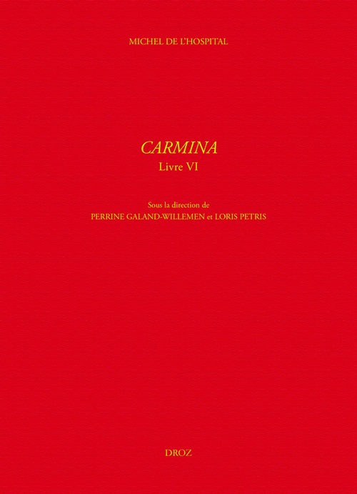Couverture ebook de Carmina, de Michel de L'hospital