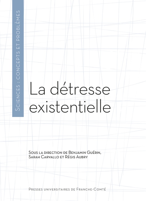 Couverture ebook de La détresse existentielle, de