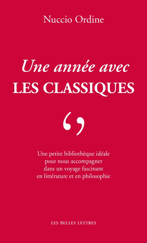 ebook cover of Une année avec les classiques, by Nuccio Ordine