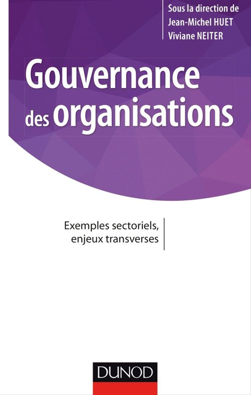 ebook cover of Gouvernance des organisations, by Jean-Michel Huet, Viviane Neiter