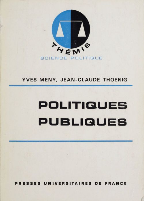 ebook cover of Politiques publiques, by Yves Mény, Jean-claude Thoenig