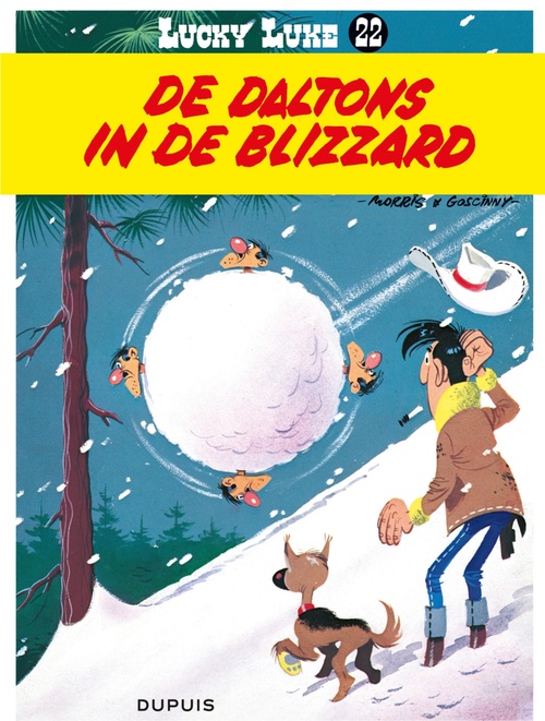 Couverture ebook de De Daltons in de blizzard, de René Goscinny, Morris
