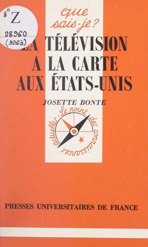 ebook cover of La télévision à la carte aux États-Unis, by Josette Bonte