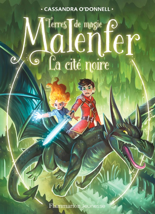 ebook cover of Malenfer - Terres de magie (Tome 7) - La cité noire, by Cassandra O'Donnell