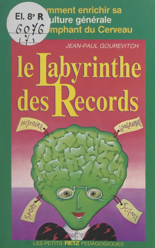 ebook cover of Le labyrinthe des records, by Jean-Paul Gourévitch