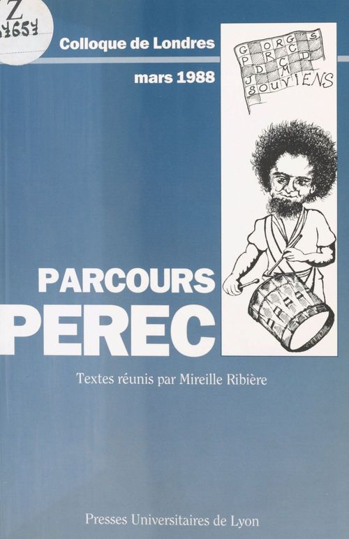 Couverture ebook de Parcours Pérec, de Ribiere