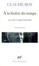 ebook cover of À la lisière du temps / Le Voyage d'automne, by Claude Roy