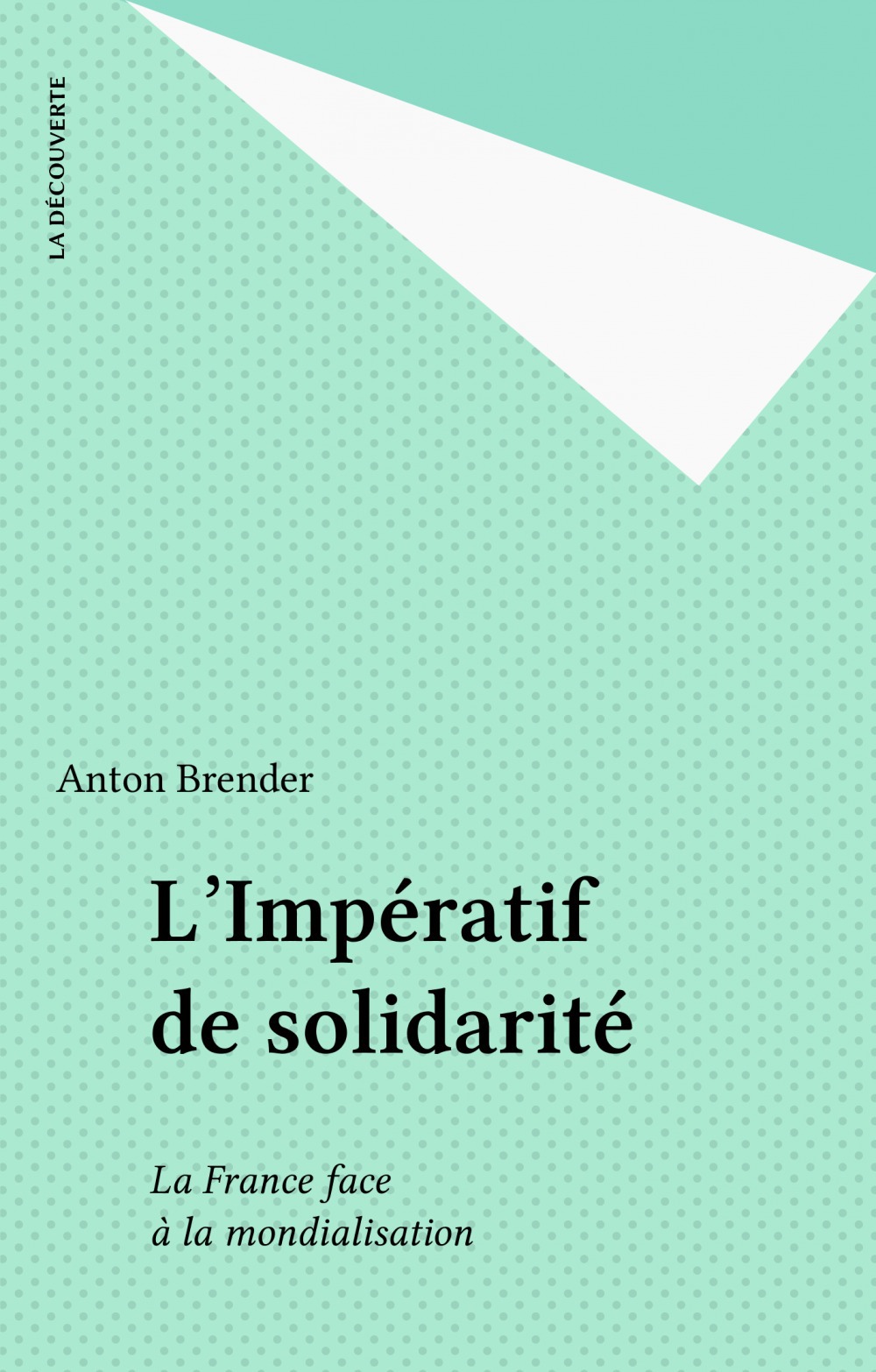 ebook cover of L'Impératif de solidarité, by Anton Brender