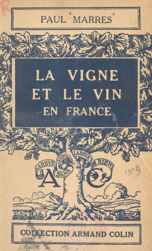 ebook cover of La vigne et le vin en France, by Paul Marres
