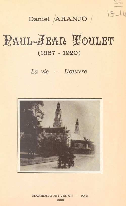 Couverture ebook de Paul-Jean Toulet, 1867-1920, de Daniel Aranjo