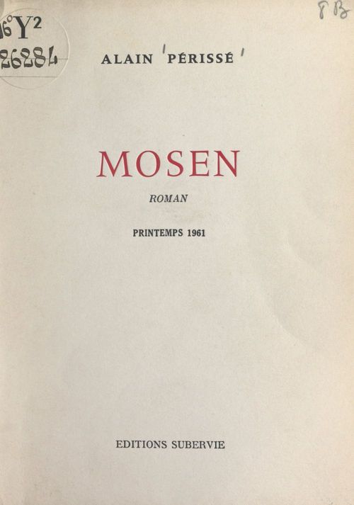 Couverture ebook de Mosen, de Alain Perisse