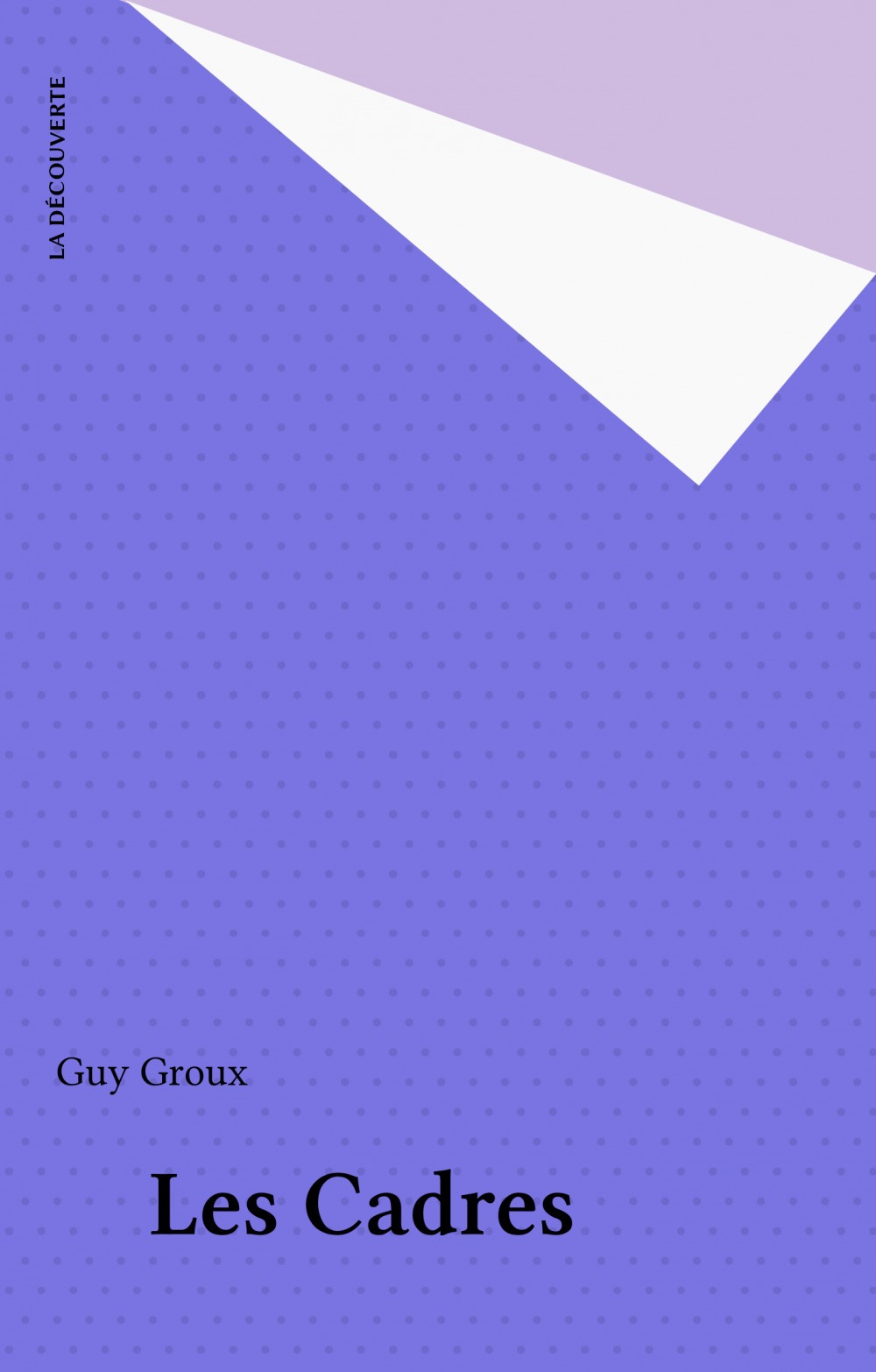 ebook cover of Les Cadres, by Grioux