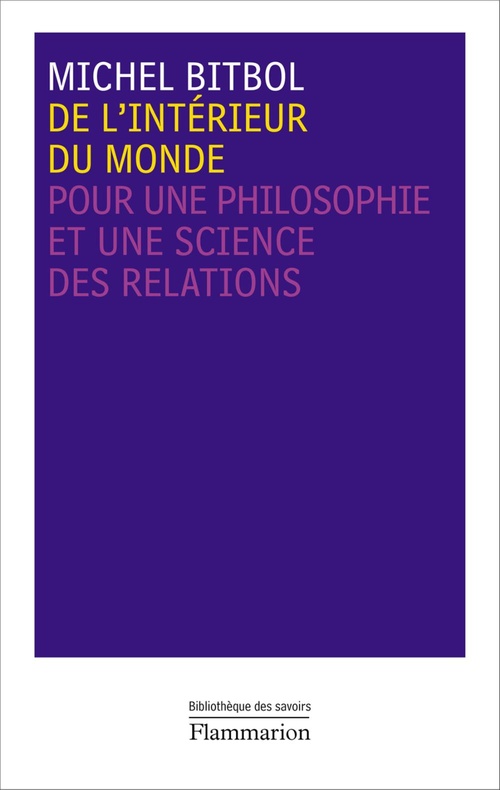 Couverture ebook de De l'intérieur du monde, de Michel Bitbol