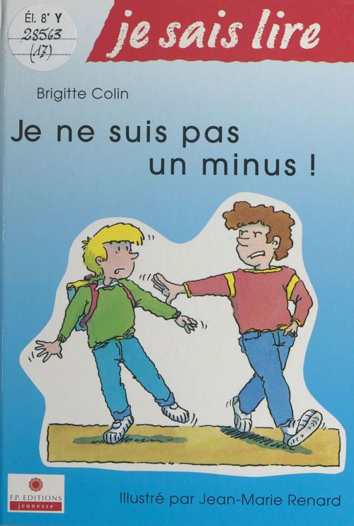 Couverture ebook de Je ne suis pas un minus, de Brigitte Colin