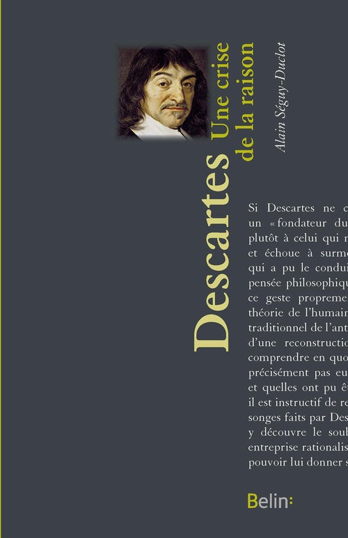 ebook cover of Descartes, Une crise de la raison, by Alain Séguy-Duclot